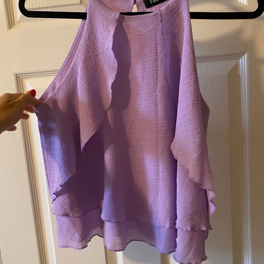 Lilac halter/tank top